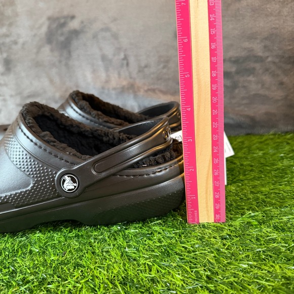 Crocs Classic Lined Clog Black Mens size 10 Comfort Cozy Shoes 203591-060 NWT main image 9